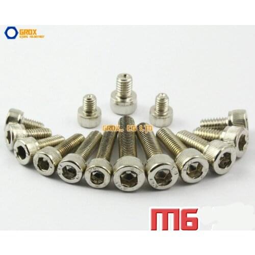 M6 Nickel Plated Allen Bolt Hex Socket Cap Screw 12.9 Grade Alloy Steel