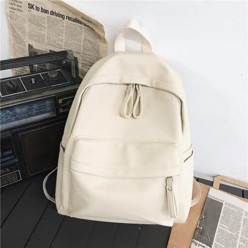 2021 New Fashion Backpack High Quality PU Leather Youth Backpacks For Teenage Girls Female School High Capacity Bagpack Mochila