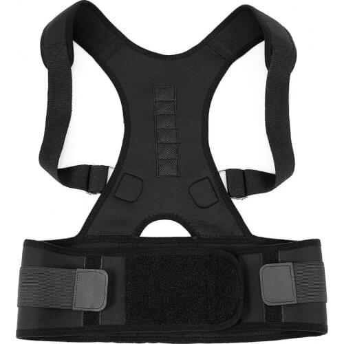 Mens Magnetic Posture Corrector Corset Back Support Brace Lumbar Support Straight Back Belt Posture Corrector Free Shipping
