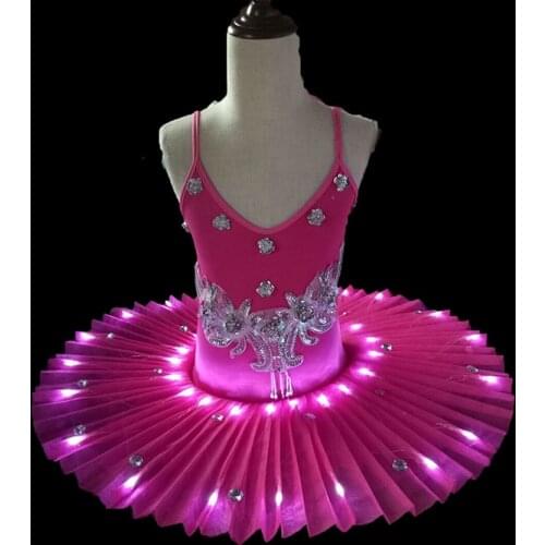 Newest Led Luminous Party Evening Ballet Dress LED Light Up Growing Stage Performance Illuminate Ballroom Costume