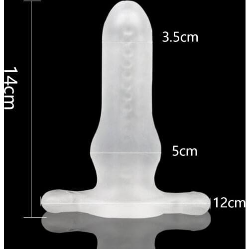 Newest Male Penis Dildo Insert Multifunctional Hollow Anal Plug Anus Enlargement Sex Toys For Men Woman Gay Anal Products