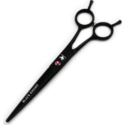7" Pet Grooming Scissors Professional Hair Cutting Shears For Dogs and Cats Black Style