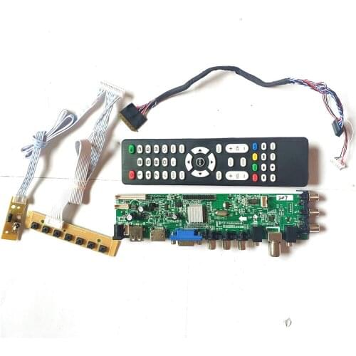 Fit N173HGE-L11/L21 N173H6-L01/L02/L04 3663 TV digital 1920*1080 40 pin LVDS HDMI-Compatible VGA USB DVB upgrade LCD board