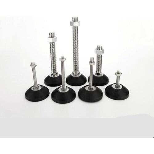 Furniture Support leg Non-skid pad Directional M6/M8/M10/M12/M16 Adjustable Furniture Glide Leveling Feet Pad Pack of 4