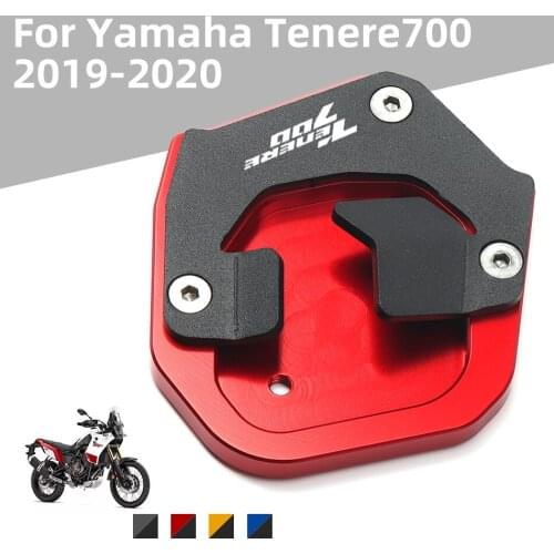 With logo For Yamaha Tenere 700 Tenere700 2019 2020 new Motorcycle Aluminum Foot side stand Extension pad enlarger Plate
