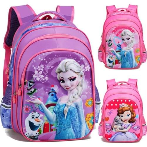 Children Elsa and anna school bags 2019 New Cartoon spider man printing schoolbags kids backpack for girls&boys,mochila infantil