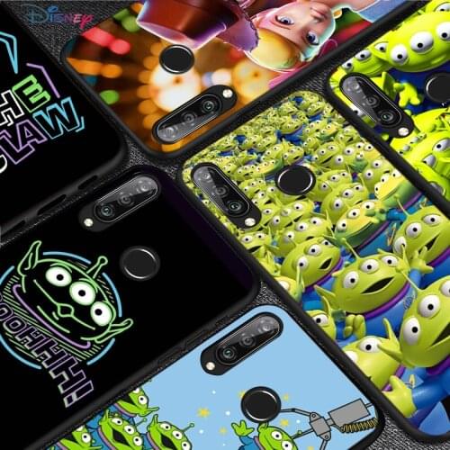 Silicone Cover Disney Toy Story Aliens For Huawei P50 P40 P30 P20 Pro P10 P9 P8 Lite E Plus 2017 2016 5G Black Phone Case