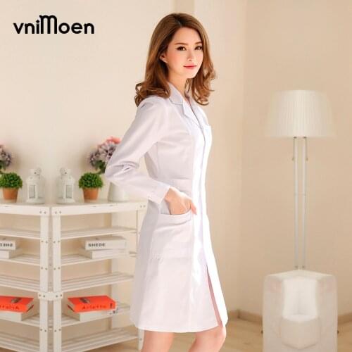 Long Sleeve Scrub Top Women and man Fashion Uniforms Coat with Adjustable Waist Belts
