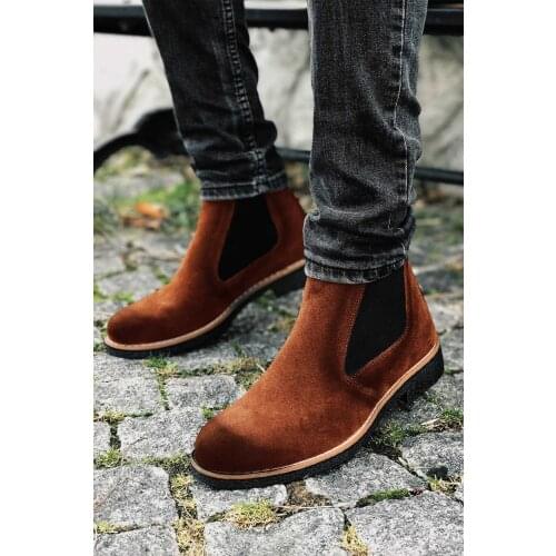 Next giyim Next Chelsea Bağcıksız Erkek Bot Taba Süet