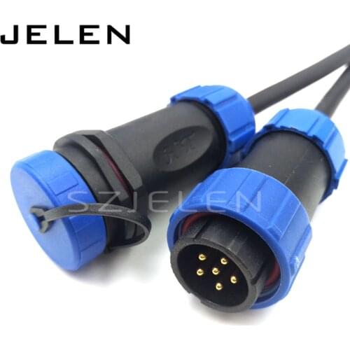 SP2110, 6 pin cable connectors wire connectors,waterproof cable connector ip68, auto connector, waterproof plug socket 6 pin