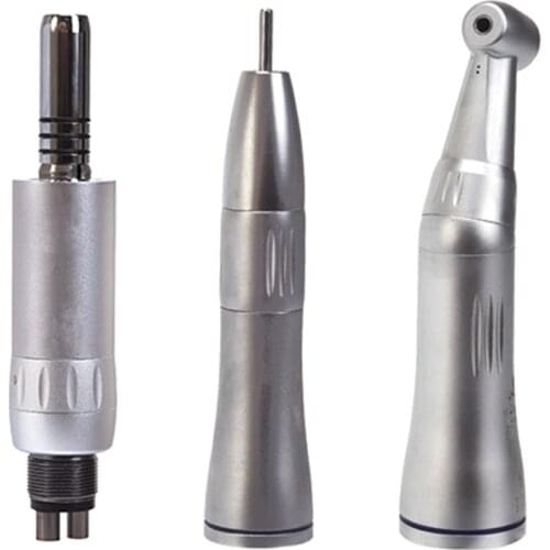 Dental Inner Water Spray 4Holes Available 1:1 Low Speed Handpiece Kit Air Turbine Straight Contra Angle Air Motor