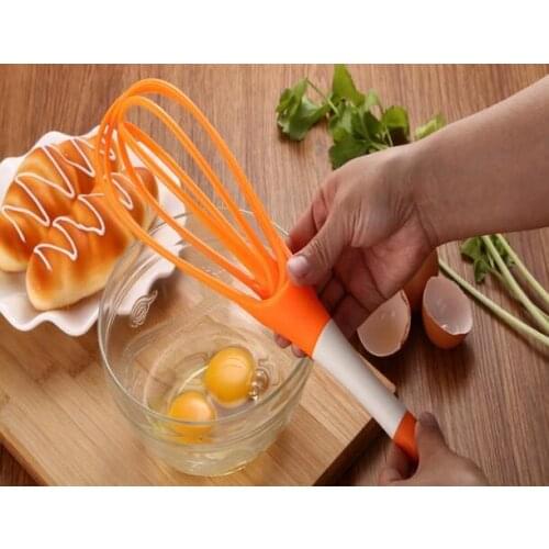 Rotatable Mixer 2in1 Rotatable Egg Beaters Food-grade PP Whisk Cook Tools Kitchen Blender Detachable Washable Egg Mixer