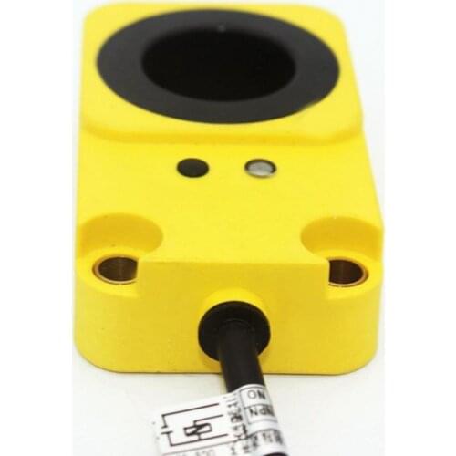 Yellow 25mm Hole DC 6-36V 3 Wire NPN Normally Open HX-DGS-25N Inductive Ring Proximity Sensor Switch For Metal Screw Spring