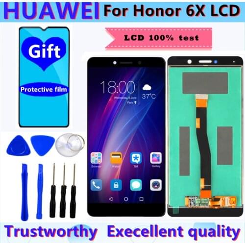 5.5" Lcd For Huawei Honor 6X LCD Display Touch Screen Digitizer Assesmbly Replacement For Huawei Honor6X Display Screen