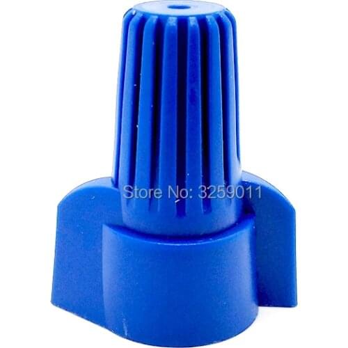 1PCS Double Wings Screw On Wire Connectors P 17 Blue 14- 6 AWG Nylon Electrical Wire Twist Nut Connector Terminals Cap
