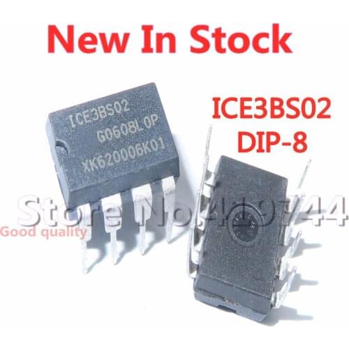 5PCS/LOT 100% Quality ICE3BS02 DIP-8 power management chip In Stock New Original
