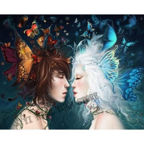 Diamond embroidery sale angel butterfly 5d diamond painting full square/round diamond mosaic 3d picture rhinestones cross-stitch