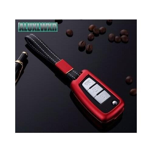 Car Key Cover Car Accessories High Quality Aluminum Alloy for Nissan Qashqai X-TRAIL Rogue T32 JUKE Keys Protection Case Chain