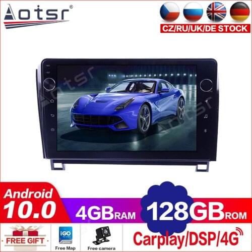 4+128G For Toyota Sequoia Tunda 2012 Android10.0 Tesla Screen Car Multimedia Player GPS Navigation Auto Stereo Carplay Head Unit