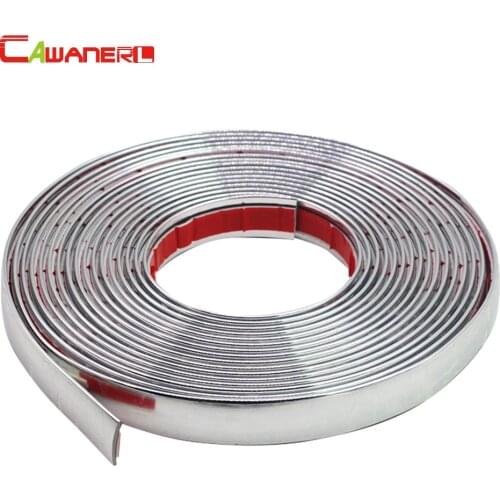 Cawanerl 6MM-30MM Car Styling Chrome Silver Decoration Strip Moulding Trim For BMW E46 E39 E90 E60 E36 F30 F10 E53 E30 E34 X5