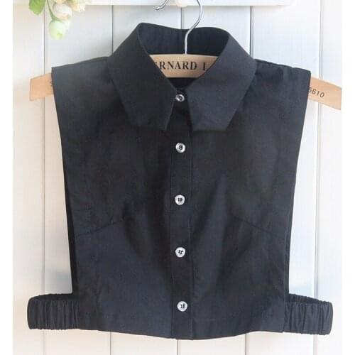 Linbaiway Black White Detachable Collar for Women Shirt Fake Collar Decoration Ladies False Collar Necklace Lapel Blouse Top