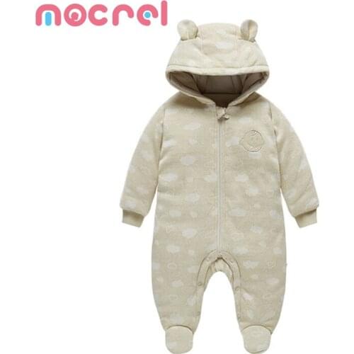 Baby Pastel Colored Cotton Clothing Baby Climb Clothes Bag Feet Warm Jumpsuits Overalls For Kids Born Baby Boy Footies Clothes