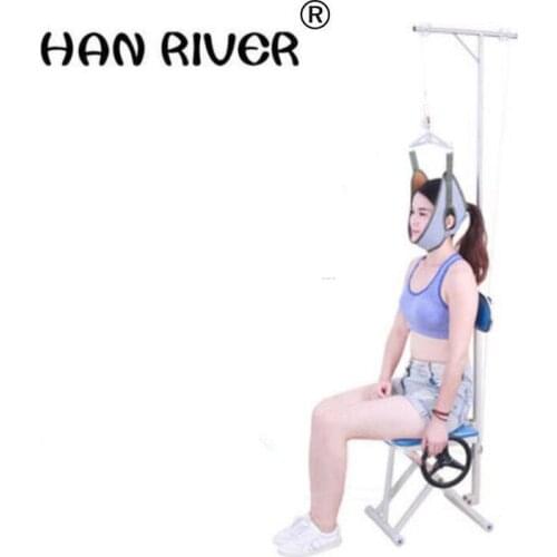 HANRIVER 2018 Home tractor traction chair treatment cervical vertebra corrective frame hanging neck stretch neck collar