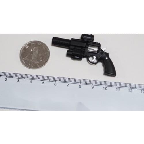 1/6 of the Action Figures Model DAMTOYS VTSTOYS VM027 2.0 black tactical version revolver