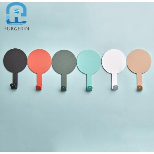 FURGERIN 6pcs/set Nordic Style Door Hanger Wall keys holder wall home decoration accessories coat hanger