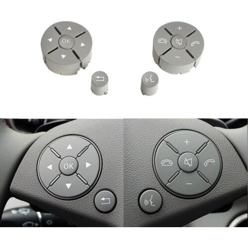 Car Steering Wheel Switch Control Buttons Multi-Function Switch Buttons for Mercedes Benz C-Class W204 GLK W212