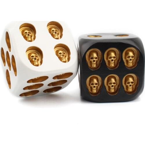Creative Skull Dice With A Large Resin Home Decor Halloween Background Decor Props