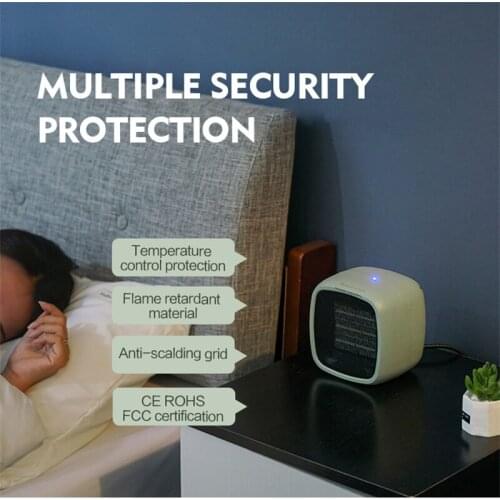 Mini Space Heater Fan Portable Electric for Home Office Indoor Use Winter Warmer Two Speeds Temperature 220V High Quality QN05