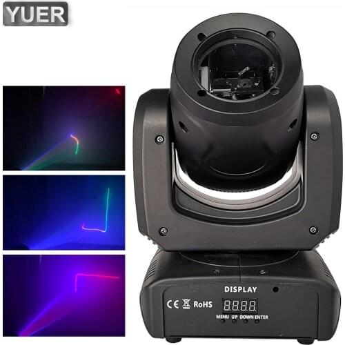 NEW Animation Laser Moving Head Light With Colorful Pattern Colors DMX512 Professional DJ Disco Nightclub Party Stage Effect