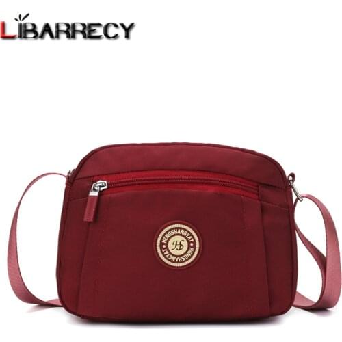 Solid Color Casual Ladies Messenger Bag High Quality Nylon Women Shoulder Bags Mobile Phone Bags Multifunctional Travel Bag