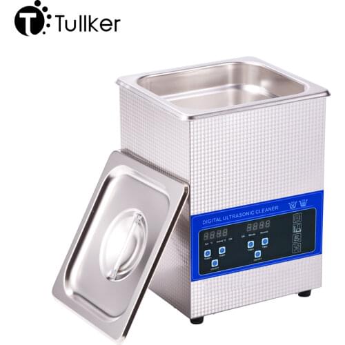 Portable Ultrasonic Jewelry Cleaner 2L Heated Timer Jewelry Glasses Dental Oil Rust Degreaser Hardware Ultrasound Cleaning Bath