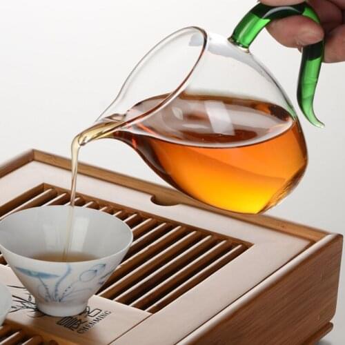 Transparent 300ML Multi Function Tea Pot Glass Juice Milk Coffee Kettle Measuring Jug Mug Red Wine Decanter Liquor Dispe LBS