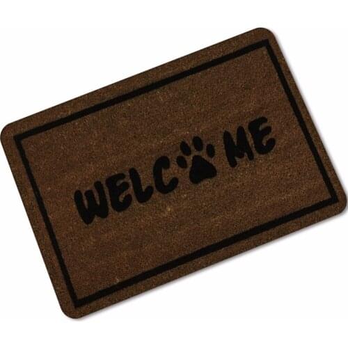 Drop ship Welcome Home Printed Rubber Floor Mats Outdoor Kitchen Bathroom Hallway Yoga Mats Area Rugs Carpet alfombra tapis