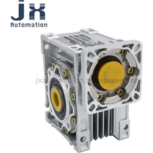 Worm Gearbox Reducer NMRV050-20-80*80 Speed Ratio 20:1 Input Bore 19mm For 750W Servo Motor