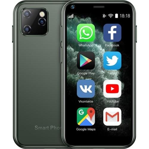 SOYES XS11 Mini Android 6.0 Cell Phones With 3D Glass Slim Body HD Camera Dual Sim Quad Core Google Play Market Cute Smartphone
