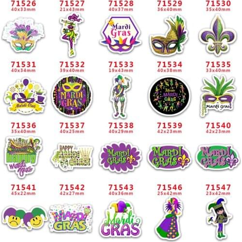 Mardi Gras character flatback resin planar resin Pr71547
