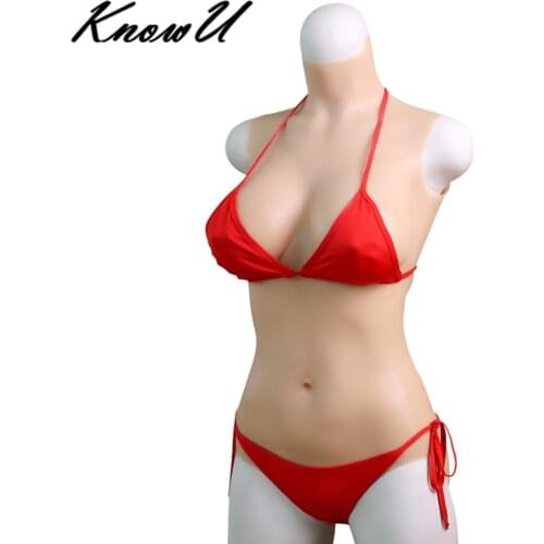 KnowU Transgender Bodysuit Shemale Jumpsuit Zentai Suit Crossdresser Drag Queen Fake Pussy Realistic Vagina