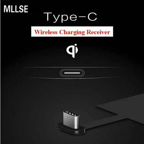 MLLSE Universal Type-C Qi Wireless Charger Charging Receiver for Huawei P9 Plus Nexus 5X 6P Xiaomi Mi6 5 Oneplus 2 5 Letv Max 2