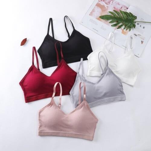 Women Cotton Tube Tops Female Wrapped Chest Fashion Sling Adjustable Bras Sexy Lingeries