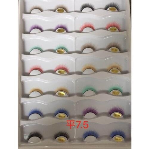 10 Pairs Color Dolls with False Eyelashes Simulation Natural Curling Short Eyelash Doll Accessories Kids Gifts Kids Toy