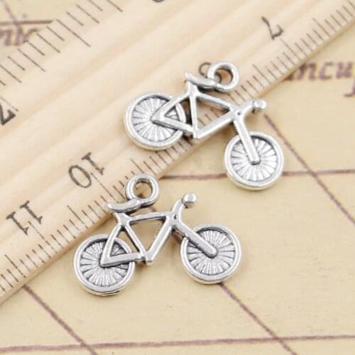 20pcs Charms bicycle bike 15x20mm Tibetan Silver Color Pendants Antique Jewelry Making DIY Handmade Craft