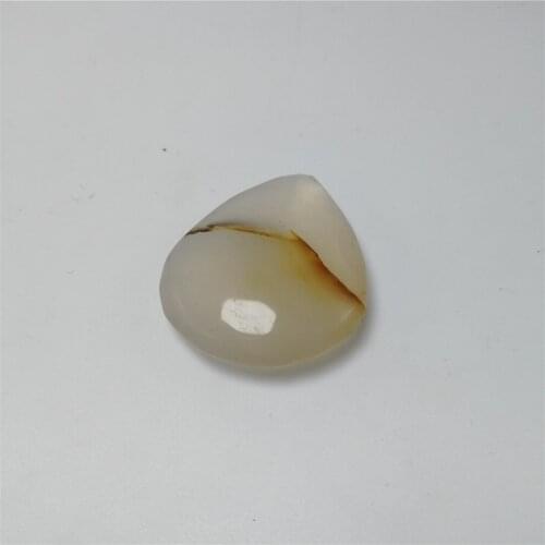 3pcs natural agate quartz crystal waterdrop shape milk white healing jewelry for pendant necklace