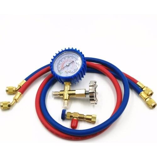 Vacuum Pump Accessories HS-466AL Air Conditioning Refrigerator Refrigerant Low pressure gauge Pressure with safety valve