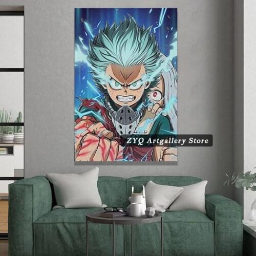Deku And Eri Izuku Midoriya Boku No Hero Academia BNHA Anime Poster Canvas Wall Art Decoration Prints Home Bedroom Decor