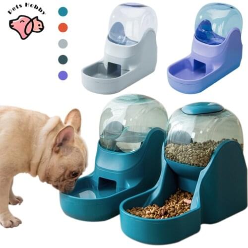 Pet Dog Bowl Automatic Food Feeder Dog Cat Food Bowl Container Water Dispenser Dog Drinking Bowl Water Feeder Pet Food Supplies