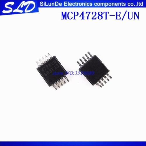 Free Shipping 10pcs/lot MCP4728T-E/UN MCP4728T 4728UN MSOP-10 new original in stock